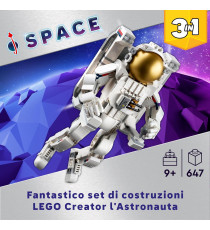 Lego Creator 3in1 - Astronauta - Lego 31152 Trasformabile in Cane o in Astronave Viper Jet Anni 9+ 647pz Lego Creator 3in1 - Astronauta - Lego 31152 Trasformabile in Cane o in Astronave Viper Jet Anni 9+ 647pz