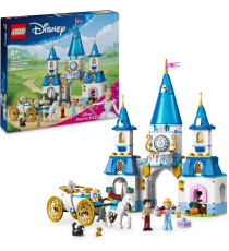 Lego Disney Princess - Castello e carrozza di Cenerentola - Lego 43275 con cavallo, Principessa e Principe Azzurro Anni 6+ 596pz Lego Disney Princess - Castello e carrozza di Cenerentola - Lego 43275 con cavallo, Principessa e Principe Azzurro Anni 6+ 596pz