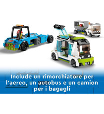 Lego City - Aereo passeggeri - Lego 60367 Autobus, Trattore Aeroportuale, Camion del Catering e Furgone Anni 7+ 913pz Lego City - Aereo passeggeri - Lego 60367 Autobus, Trattore Aeroportuale, Camion del Catering e Furgone Anni 7+ 913pz