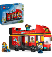 Lego City - Autobus turistico rosso a due piani - Lego 60407 con Veicolo in Stile Londinese e 5 Minifigure Anni 7+ 384pz Lego City - Autobus turistico rosso a due piani - Lego 60407 con Veicolo in Stile Londinese e 5 Minifigure Anni 7+ 384pz