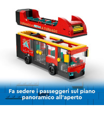 Lego City - Autobus turistico rosso a due piani - Lego 60407 con Veicolo in Stile Londinese e 5 Minifigure Anni 7+ 384pz Lego City - Autobus turistico rosso a due piani - Lego 60407 con Veicolo in Stile Londinese e 5 Minifigure Anni 7+ 384pz