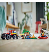 Lego City - Fuoristrada antincendio e gommone di salvataggio - Lego 60412 Rimorchio per Barca, 2 Vigili del Fuoco Anni 5+ 301pz Lego City - Fuoristrada antincendio e gommone di salvataggio - Lego 60412 Rimorchio per Barca, 2 Vigili del Fuoco Anni 5+ 301pz