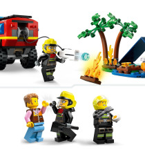 Lego City - Fuoristrada antincendio e gommone di salvataggio - Lego 60412 Rimorchio per Barca, 2 Vigili del Fuoco Anni 5+ 301pz Lego City - Fuoristrada antincendio e gommone di salvataggio - Lego 60412 Rimorchio per Barca, 2 Vigili del Fuoco Anni 5+ 301pz