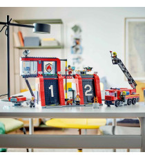 Lego City - Caserma dei pompieri e autopompa - Lego 60414 6 Minifigure, Cane e Accessori Anni 6+ 843pz Lego City - Caserma dei pompieri e autopompa - Lego 60414 6 Minifigure, Cane e Accessori Anni 6+ 843pz