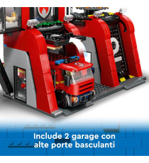 Lego City - Caserma dei pompieri e autopompa - Lego 60414 6 Minifigure, Cane e Accessori Anni 6+ 843pz Lego City - Caserma dei pompieri e autopompa - Lego 60414 6 Minifigure, Cane e Accessori Anni 6+ 843pz