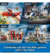 Lego City - Camion laboratorio mobile della polizia - Lego 60418 Quad Bike, 2 Agenti, 1 Scienziato e 2 Criminali Anni 7+ 674pz Lego City - Camion laboratorio mobile della polizia - Lego 60418 Quad Bike, 2 Agenti, 1 Scienziato e 2 Criminali Anni 7+ 674pz