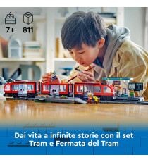 Lego City - Tram e fermata del tram - Lego 60423 Treno con stazione e vagoni ferroviari Anni 7+ 811pz Lego City - Tram e fermata del tram - Lego 60423 Treno con stazione e vagoni ferroviari Anni 7+ 811pz