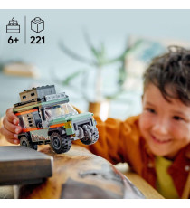 Lego City - Fuoristrada di montagna 4x4 - Lego 60447 Set con Jeep e minifigura Anni 6+ 221pz Lego City - Fuoristrada di montagna 4x4 - Lego 60447 Set con Jeep e minifigura Anni 6+ 221pz