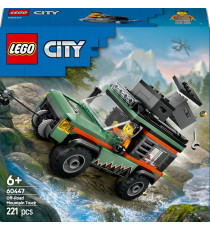 Lego City - Fuoristrada di montagna 4x4 - Lego 60447 Set con Jeep e minifigura Anni 6+ 221pz Lego City - Fuoristrada di montagna 4x4 - Lego 60447 Set con Jeep e minifigura Anni 6+ 221pz