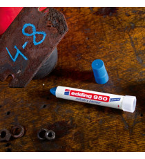 Marcatore a cera 950 - punta tonda - 10 mm - blu - Edding Marcatore a cera 950 - punta tonda - 10 mm - blu - Edding