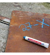 Marcatore a cera 950 - punta tonda - 10 mm - rosso - Edding Marcatore a cera 950 - punta tonda - 10 mm - rosso - Edding