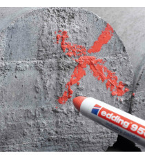 Marcatore a cera 950 - punta tonda - 10 mm - rosso - Edding Marcatore a cera 950 - punta tonda - 10 mm - rosso - Edding