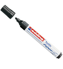 Marcatore per tessuto 4500 - punta tonda - da 2 a 3mm - nero - Edding