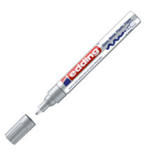 Marcatore permanente a vernice 750 - punta tonda - da 2 a 4 mm - argento - Edding