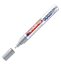Marcatore permanente a vernice 750 - punta tonda - da 2 a 4 mm - argento - Edding