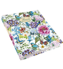 Raccoglitore Nature Flowers - A5 - 18,5 x 22 cm - 4 anelli - dorso 3 cm - Pigna Raccoglitore Nature Flowers - A5 - 18,5 x 22 cm - 4 anelli - dorso 3 cm - Pigna