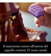 Lego Harry Potter - Il Cappello Parlante - Lego 76429 con 31 suoni casuali e stemma delle Case 561pz Anni 18+ Lego Harry Potter - Il Cappello Parlante - Lego 76429 con 31 suoni casuali e stemma delle Case 561pz Anni 18+