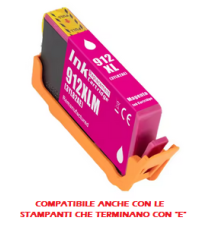 Cartuccia 912XL magenta 3YL82AE Pro-part con chip anti-firmware update compatibile Hp OFFICEJET 8012,8014,8015,8022 825 pagine Cartuccia 912XL magenta 3YL82AE Pro-part con chip anti-firmware update compatibile Hp OFFICEJET 8012,8014,8015,8022 825 pagine