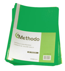 Cartella con pressino - PP - A4 - verde - Methodo - conf. 25 pezzi Cartella con pressino - PP - A4 - verde - Methodo - conf. 25 pezzi