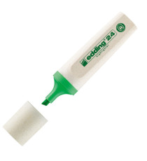 Evidenziatore 24 EcoLine - punta scalpello - da 2 a 5 mm - colori assortiti - Edding - astuccio 4 pezzi