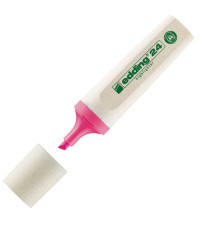 Evidenziatore 24 EcoLine - punta scalpello - da 2 a 5 mm - colori assortiti - Edding - astuccio 4 pezzi