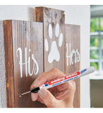 Marcatore per carpentiere 8850 - punta metallo lunga- 1 mm - nero  - Edding