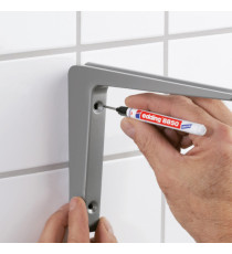 Marcatore per carpentiere 8850 - punta metallo lunga- 1 mm - nero  - Edding