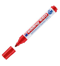 Marcatore per lavagne bianche 660 - punta conica - da 1,5 a 3 mm - rosso - Edding