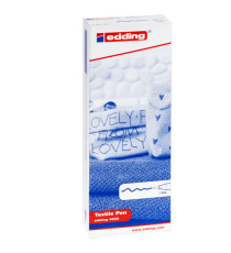 Marcatore per tessuto 4600 - punta tonda - 1 mm - nero - Edding