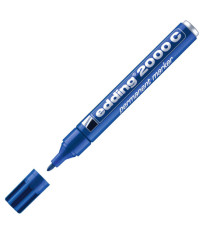 Marcatore permanente 2000C - punta conica - da 1,5 a 3 mm - blu  - Edding Marcatore permanente 2000C - punta conica - da 1,5 a 3 mm - blu  - Edding