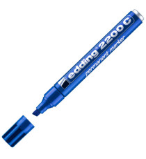 Marcatore permanente 2200C - punta a scalpello - da 1 a 5 mm - blu  - Edding