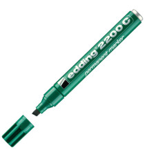Marcatore permanente 2200C - punta a scalpello - da 1 a 5 mm - verde  - Edding