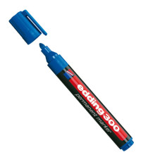 Marcatore permanente 300 - punta conica - da 1,5 a 3 mm - blu - Edding Marcatore permanente 300 - punta conica - da 1,5 a 3 mm - blu - Edding
