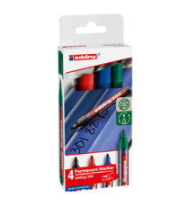 Marcatore permanente 300 - punta conica - da 1,5 a 3 mm - colori assortiti - Edding - astuccio 4 pezzi Marcatore permanente 300 - punta conica - da 1,5 a 3 mm - colori assortiti - Edding - astuccio 4 pezzi