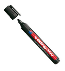Marcatore permanente 300 - punta conica - da 1,5 a 3 mm - nero - Edding Marcatore permanente 300 - punta conica - da 1,5 a 3 mm - nero - Edding