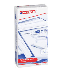 Marcatore permanente 400 - punta tonda - 1 mm - blu - Edding Marcatore permanente 400 - punta tonda - 1 mm - blu - Edding