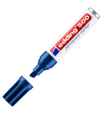 Marcatore permanente 500 - punta scalpello - da 2 a 7 mm - blu - Edding