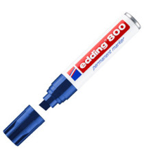 Marcatore permanente 800 - punta scalpello - da 4 a 12 mm - blu - Edding