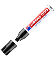 Marcatore permanente 800 - punta scalpello - da 4 a 12 mm - nero - Edding Marcatore permanente 800 - punta scalpello - da 4 a 12 mm - nero - Edding