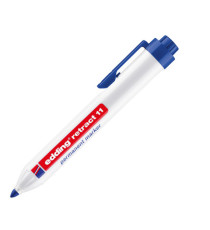 Marcatore permanente a scatto 11 - punta tonda - da 1,5 a 3 mm - blu - Edding