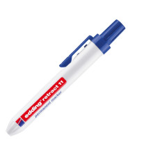 Marcatore permanente a scatto 11 - punta tonda - da 1,5 a 3 mm - blu - Edding