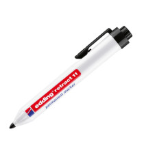 Marcatore permanente a scatto 11 - punta tonda - da 1,5 a 3 mm - nero - Edding Marcatore permanente a scatto 11 - punta tonda - da 1,5 a 3 mm - nero - Edding