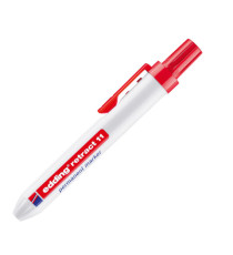 Marcatore permanente a scatto 11 - punta tonda - da 1,5 a 3 mm - rosso - Edding