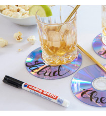 Marcatore permanente per CD/DVD 8400 - punta tonda - 1 mm - nero - Edding