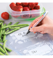 Marcatore permanente per freezer 8000 - punta tonda - 1 mm - nero - Edding Marcatore permanente per freezer 8000 - punta tonda - 1 mm - nero - Edding