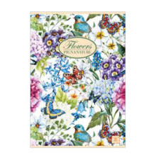 Maxiquaderno Nature Flowers - A4 - 5 mm - 42 fogli - 80 gr - Pigna