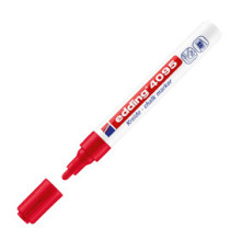 Marcatore a gesso liquido 4095 - punta tonda - da 2 a 3mm - rosso - Edding