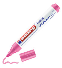 Marcatore per tessuto 4500 - punta tonda - da 2 a 3mm - colori assortiti caldi - Edding - astuccio 5 pezzi