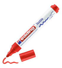 Marcatore per tessuto 4500 - punta tonda - da 2 a 3mm - colori assortiti caldi - Edding - astuccio 5 pezzi