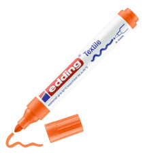 Marcatore per tessuto 4500 - punta tonda - da 2 a 3mm - colori assortiti caldi - Edding - astuccio 5 pezzi